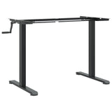 Standing Desk Frame Black (94-135)x60x(70-114) cm Steel - Front View