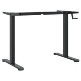 Standing Desk Frame Black (94-135)x60x(70-114) cm Steel - Close-Up Angle