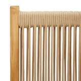 Folding Chairs 2 pcs Beige Solid Wood Acacia and Polypropylene