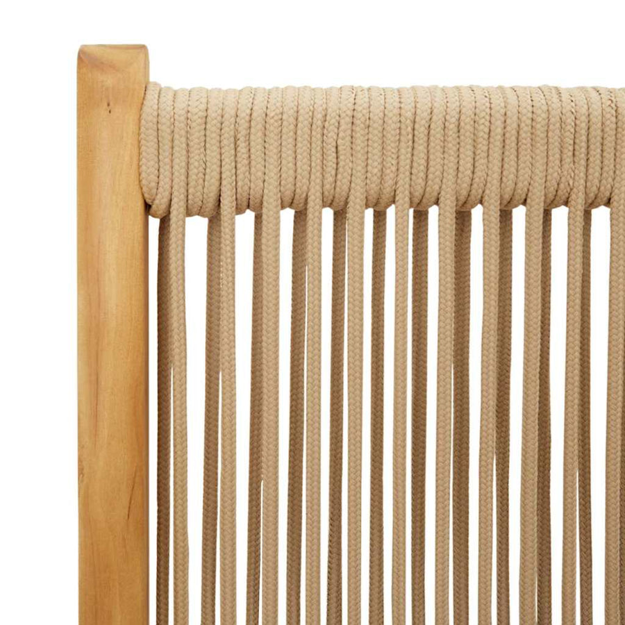 Folding Chairs 2 pcs Beige Solid Wood Acacia and Polypropylene