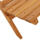 Garden Chairs 2 pcs Taupe Solid Wood Acacia and Fabric - Extra Image