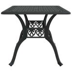 Garden Table Black 150x90x72 cm Cast Aluminium