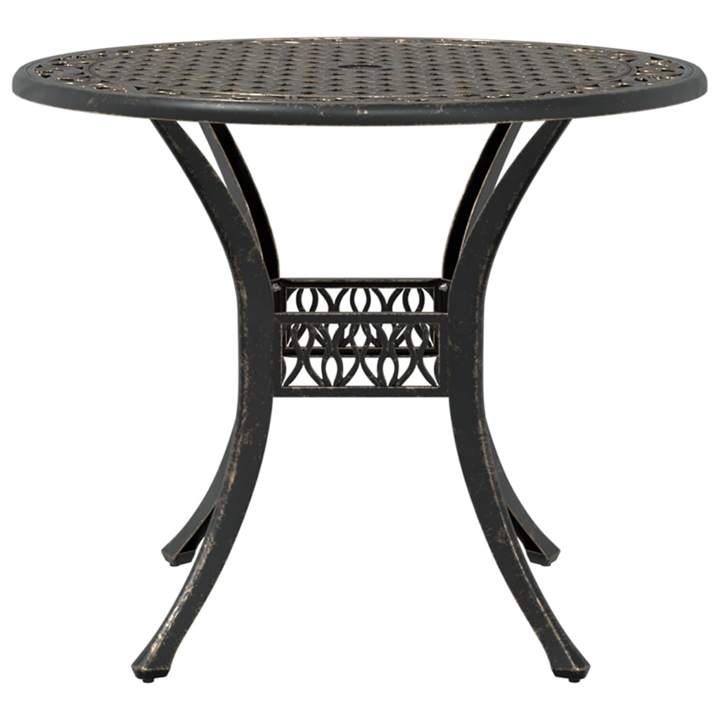Garden Table Bronze ?0x75 cm Cast Aluminium