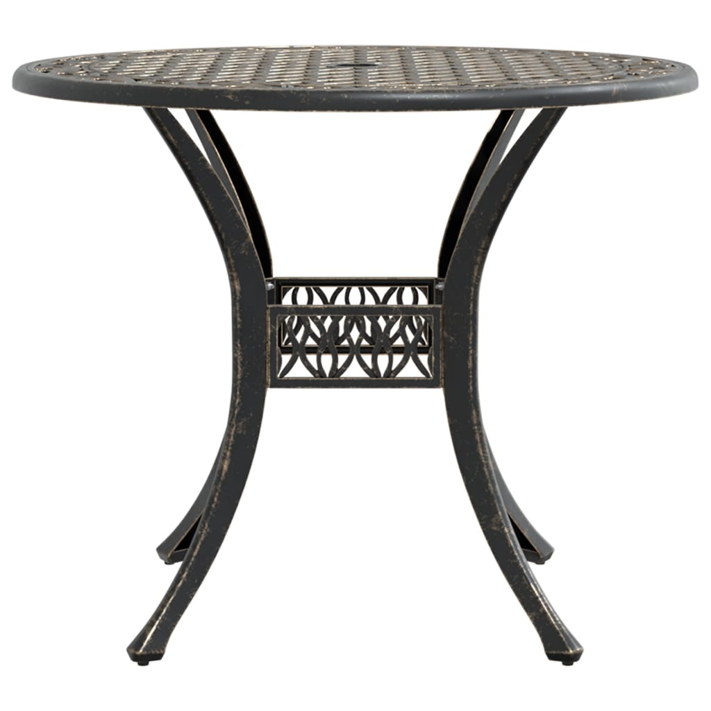 Garden Table Bronze ?0x75 cm Cast Aluminium