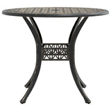 Garden Table Bronze ?0x75 cm Cast Aluminium