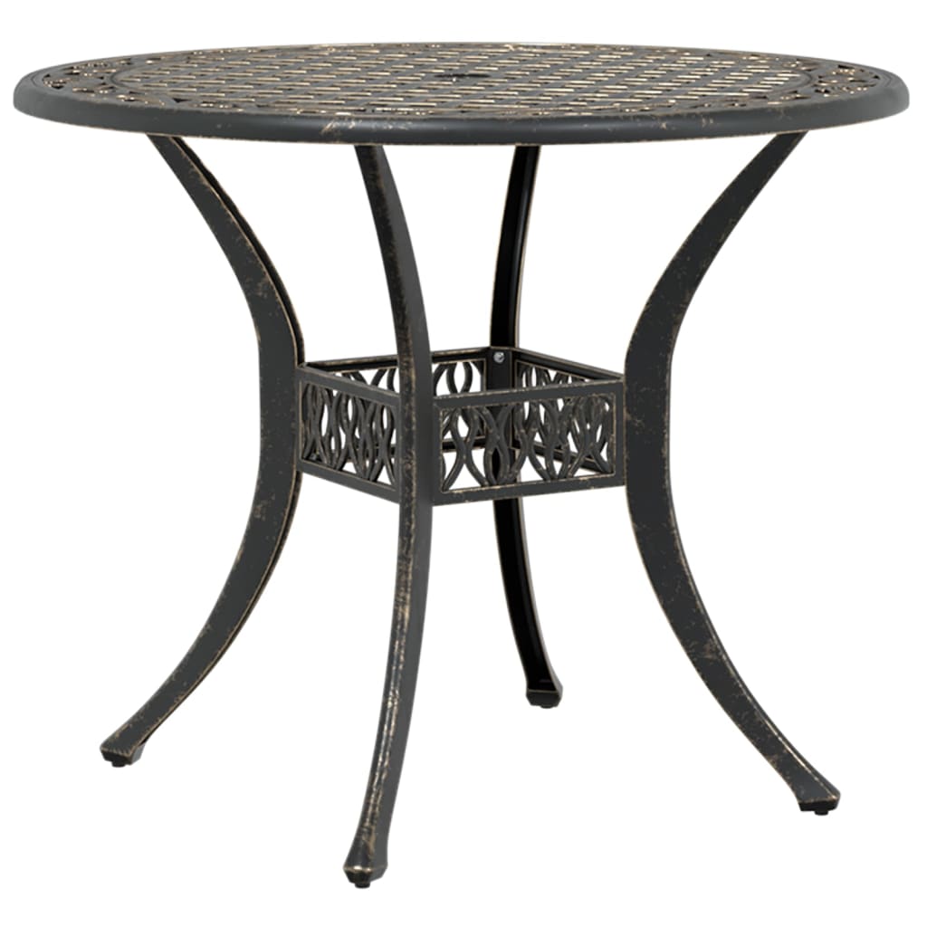 Garden Table Bronze ?0x75 cm Cast Aluminium