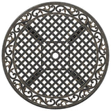 Garden Table Bronze ?0x75 cm Cast Aluminium