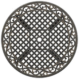 Garden Table Bronze Ø90x75 cm Cast Aluminium - Low Angle