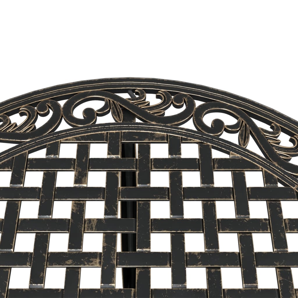Garden Table Bronze ?0x75 cm Cast Aluminium
