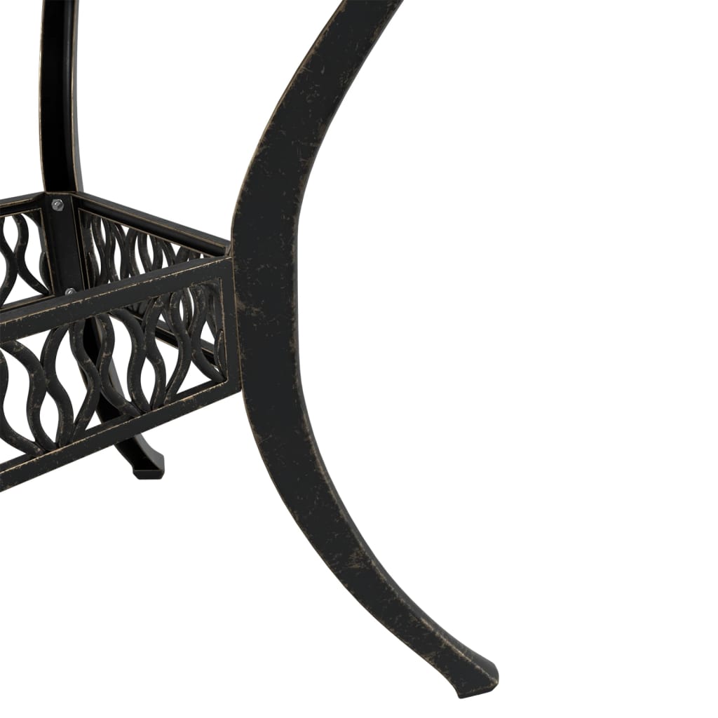 Garden Table Bronze ?0x75 cm Cast Aluminium