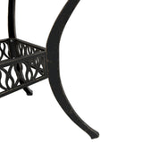 Garden Table Bronze ?0x75 cm Cast Aluminium