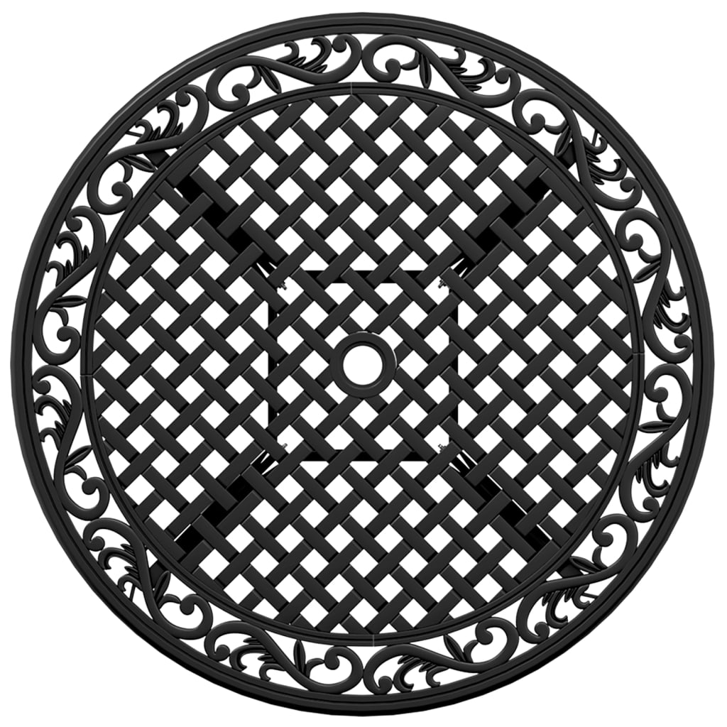 Garden Table Black ?0x75 cm Cast Aluminium