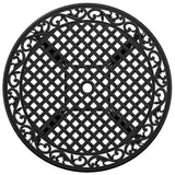 Garden Table Black ?0x75 cm Cast Aluminium