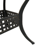 Garden Table Bronze 80x80x75 cm Cast Aluminium - Extra Image