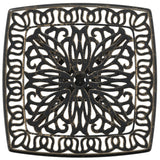 Garden Table Bronze 53x53x53 cm Cast Aluminium - Low Angle