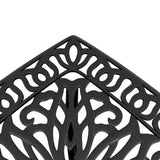 Garden Table Black 53x53x53 cm Cast Aluminium - Extra Image