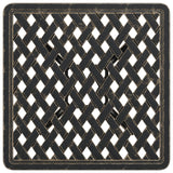 Garden Table Bronze 53x53x53 cm Cast Aluminium - Low Angle