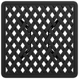 Garden Table Black 53x53x53 cm Cast Aluminium