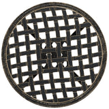 Garden Table Bronze Ø48x53 cm Cast Aluminium - Low Angle