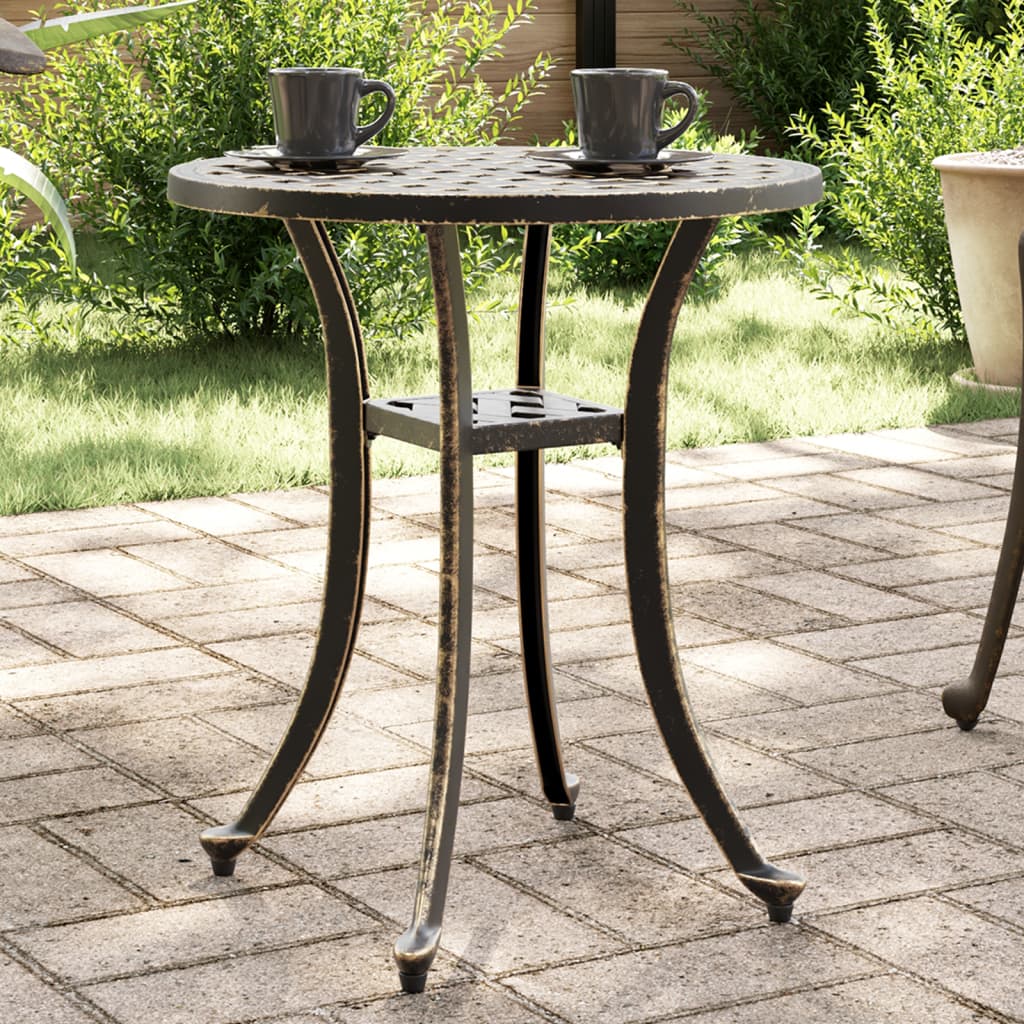 Garden Table Bronze ?8x53 cm Cast Aluminium