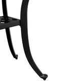 Garden Table Black Ø48x53 cm Cast Aluminium - Extra Image