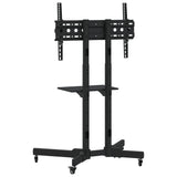 TV Stand on Wheels 32-70 Inch Screen Max VESA 600x400 mm 50kg - 45-Degree Angle