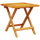 Garden Side Table 40x40x40 cm Solid Wood Acacia - Front View