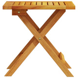 Garden Side Table 40x40x40 cm Solid Wood Acacia - Top-Down View