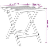 Garden Side Table 40x40x40 cm Solid Wood Acacia