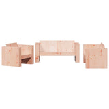 2 Piece Garden Lounge Set Solid Wood Douglas - Front View