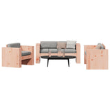2 Piece Garden Lounge Set Solid Wood Douglas - Side View