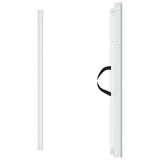 Retractable Pet Gate White 102.5x125 cm