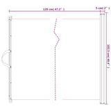 Retractable Pet Gate White 102.5x125 cm - Extra Image
