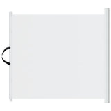Retractable Pet Gate White 117.5x125 cm