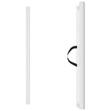 Retractable Pet Gate White 117.5x125 cm - Top-Down View