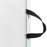 Retractable Pet Gate White 117.5x125 cm - Rear View
