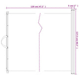 Retractable Pet Gate White 117.5x125 cm - Extra Image
