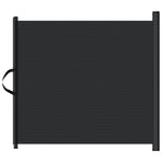 Retractable Pet Gate Black 102.5x125 cm