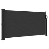 Retractable Side Awning Black 100x300 cm - Front View