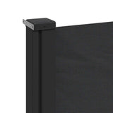 Retractable Side Awning Black 100x300 cm - Close-Up Angle