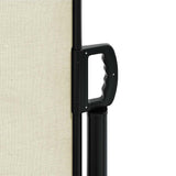 Retractable Side Awning Cream 117x300 cm - Low Angle