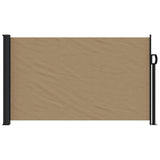 Retractable Side Awning Taupe 117x300 cm - Side View