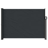 Retractable Side Awning Black 140x300 cm - Side View