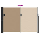 Retractable Side Awning Taupe 140x300 cm