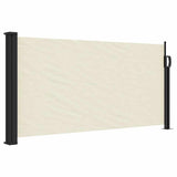 Retractable Side Awning Cream 100x500 cm - Front View