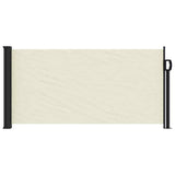 Retractable Side Awning Cream 100x500 cm - Side View