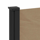 Retractable Side Awning Taupe 100x500 cm