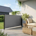 Retractable Side Awning Anthracite 100x500 cm