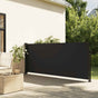 Retractable Side Awning Black 120x500 cm