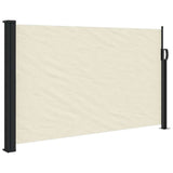 Retractable Side Awning Cream 120x500 cm - Front View